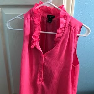 Hot pink J.Crew sleeveless top